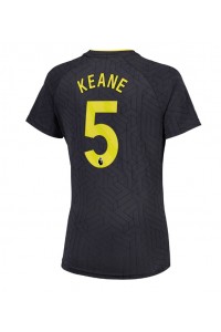 Everton Michael Keane #5 Voetbaltruitje Uit tenue Dames 2024-25 Korte Mouw